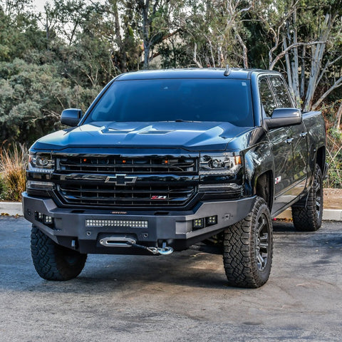 Westin 15-19 Chevrolet Silverado 2500/3500 Pro-Series Front Bumper - Textured Black - 58-411165
