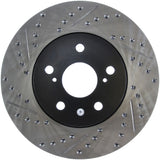 StopTech 02 Lexus ES 250/300/330/350 / 05-07 Toyota Avalon Slotted & Drilled Right Front Rotor - 127.44125R
