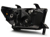 Raxiom 07-13 Toyota Tundra Axial Series Projector Headlights w/ LED Bar- Blk Housing (Clear Lens) - TU16006