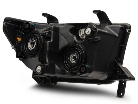 Raxiom 07-13 Toyota Tundra Axial Series Projector Headlights w/ LED Bar- Blk Housing (Clear Lens) - TU16006