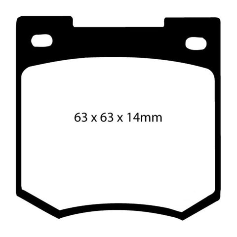 EBC 67-68 Sunbeam Tiger 4.7 Redstuff Front Brake Pads - DP3106C