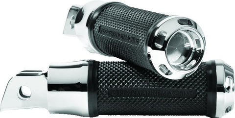 Performance Machine Footpegs Apex Rider - Chrome - 0035-1239M-CH