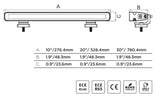 Go Rhino Xplor Flash Series Sgl Multi Function LED Light Bar (Track Mount) 30in. - Blk - 750003014CBS