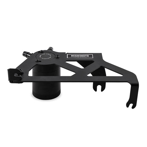 Mishimoto 12-18 Jeep Wrangler JK Baffled Oil Catch Can Kit - Black - MMBCC-WR6-12PBE2