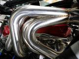 aFe Twisted 304SS Header 2020 Chevy Corvette (C8) 6.2L V8 - Brushed - 48-34148-H