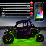 XK Glow Tube + 18xPods Million Color XKCHROME App Controlled Offroad UTV Kit 2x24In Tube + 14x12In - XK-UTV-ADV