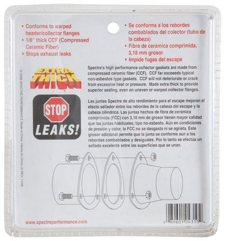 Spectre Header Collector Gasket 3in. Thick - 431