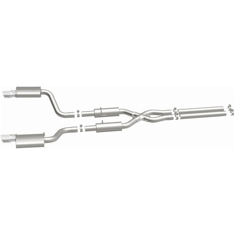 MagnaFlow 11-12 Dodge Charger SRT-8 Hemi Dual Split Rear Exit Stainless Cat-Back Performance Exhaust - 15494
