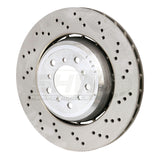 SHW 08-13 BMW M3 4.0L Right Front Cross-Drilled Lightweight Brake Rotor (34112283802) - BFR42852