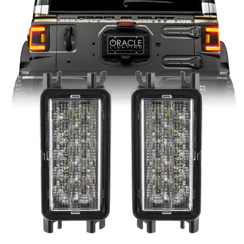 Oracle 2018+ Jeep Wrangler JL Dual Function Reverse LED Flush Taillight - Amber/White - 5915-JL-023