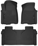 Husky Liners 19-23 Chevrolet Silverado 1500 CC X-Act Contour Front & Second Seat Floor Liners - 54208