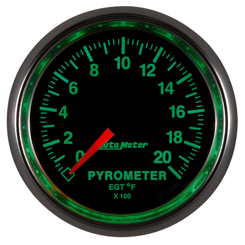 Autometer GS 0-2000 degree F Full Sweep Electronic Pyrometer Gauge - 3845
