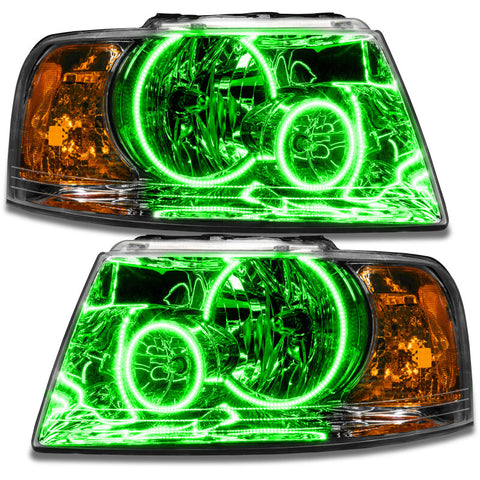 Oracle 03-06 Ford Expedition SMD HL - Chrome - ColorSHIFT w/ Simple Controller - 7153-504