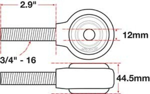 SPC Performance xAxis Rod End Ball Joint - 15792