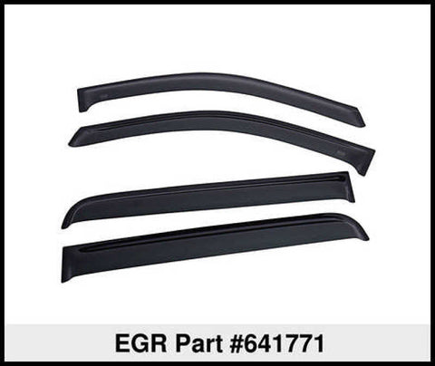 EGR 14+ Chev Silverado Crew Cab Tape-On Window Visors - Set of 4 (641771) - 641771