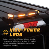 Putco 48In Universal 48In Tri Color Hornet Light (Amber/Blue/White) - LED Stealth Rooftop Strobe Bar - 950248