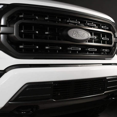 Putco 2020 Ford SuperDuty - Black Powder Coated - Bar Pattern Bumper Grille Inserts - 87169