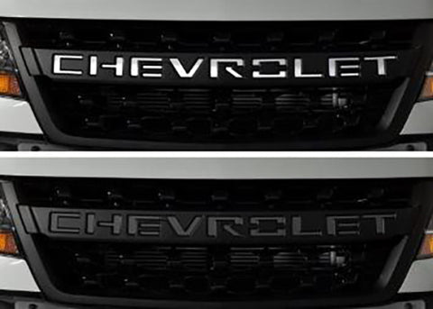 Putco 2020 Chevy Silverado HD - Grille Letters - Stainless Steel Chevrolet Letters - 55553GM