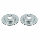 Power Stop 19-20 Chevrolet Silverado 1500 Rear Evolution Drilled & Slotted Rotors - Pair - AR84104XPR