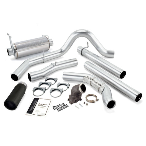 Banks Power 99-03 Ford 7.3L Monster Exh w/ Power Elbow - SS Single Exh w/ Black Tip - 48659-B