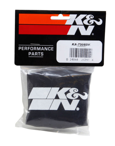 K&N Air Filter Wrap Drycharger KA-7508 Black - KA-7508DK