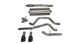 Corsa 2014-2019 C Sierra/Chevy Silv 1500 Crew Cab/Short Bed 5.3L V8 Black Sport Dual Rear CB Exhaust - 14869BLK