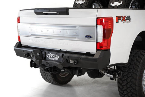 Addictive Desert Designs 17-20 Ford Super Duty Bomber HD Rear Bumper w/ Mounts For Cube Lights - R160051280103