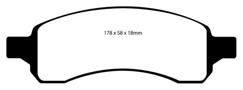 EBC 06-07 Chevrolet SSR 6.0 Redstuff Front Brake Pads - DP31761C