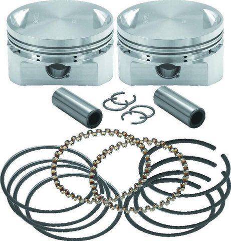 S&S Cycle 84-99 BT 3-1/2in Standard Bore Forged Stroker Piston Kit - 106-5554