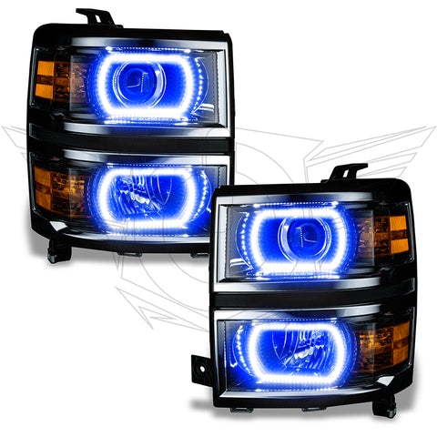 Oracle Chevy Silverado 14-15 Halo Kit Projector Style - ColorSHIFT w/ 2.0 Controller - 2386-333