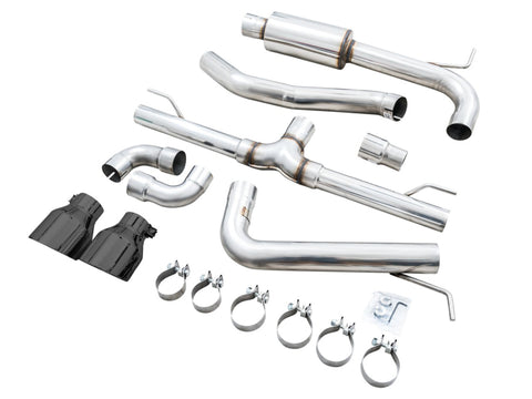 AWE 2022 VW GTI MK8  Track Edition Exhaust - Diamond Black Tips - 3020-33658