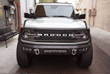 DV8 Offroad 2021+ Ford Bronco Bumper- Accommodates 20in Dual Row Light Bar & (4) 3in Pod Light Mount - FBBR-03