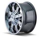 Mayhem 8102 Beast 20x9 / 8x180 BP / 0mm Offset / 124.1mm Hub Chrome Wheel - 8102-2978C