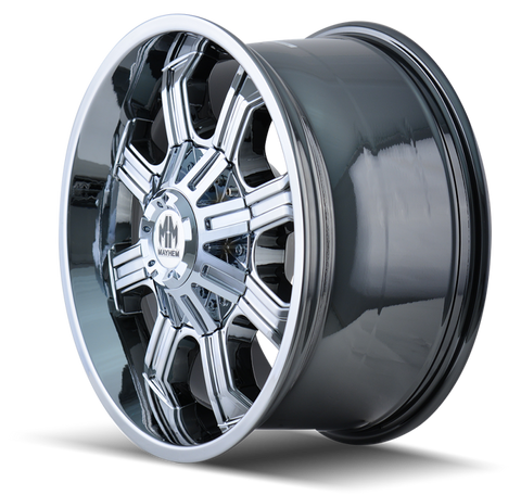 Mayhem 8102 Beast 20x9 / 8x180 BP / 0mm Offset / 124.1mm Hub Chrome Wheel - 8102-2978C