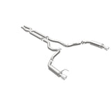 MagnaFlow Cat Back, SS, 3in, Competition, Dual Split Polished 4.5in Tips 2015 Ford Mustang GT V8 5.0 - 19101