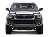Raxiom 12-15 Toyota Tacoma Axial Series Headlights/Seq LED Bar- Black- Clear Lens - TT21848