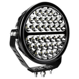 Go Rhino Xplor Blackout Series Round Single LED Spot Light Kit w/DRL (Surface Mount) 9in. - Blk - 751700911SRS