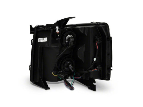 Raxiom 07-13 Chevrolet Silverado 1500 Euro Headlights- Blk Housing (Clear Lens) - S112706