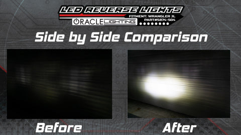 Oracle Rear Bumper LED Reverse Lights for Jeep Wrangler JL - 6000K - 5874-504