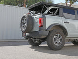 aFe Vulcan 3in 304 SS Axle-Back Exhaust 2021 Ford Bronco L4-2.3L (t)/V6-2.7L (tt) w/ Carbon Tips - 49-33137-C