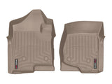 WeatherTech 08-14 Chevrolet Silverado 2500/3500 Crew/Extended Cab Front FloorLiner - Tan - 4513061