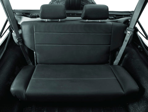 Bestop N-Tumble Seat - 55-83 Jeep Cj5 Fold (All Vinyl Black Crush) - 39440-01