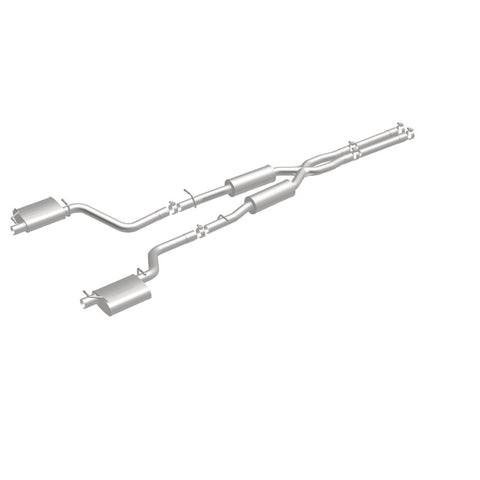 MagnaFlow Cat-Back SS 2.5in Dual Split Rear Exit (OEM Tips) 15-16 Dodge/Chrysler Charger/300 5.7L V8 - 19226