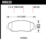 Hawk HPS Street Brake Pads - HB635F.645