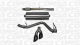 Corsa 14-19 GMC Sierra/Chevy Silv 1500 Crew Cab/Short Bed 5.3L V8 Black Sport Single Side CB Exhaust - 14873BLK