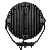 Go Rhino Xplor Blackout Series Round LED Sgl Driving Kit w/DRL (Surface/Thread Stud Mnt) 9in. - Blk - 751700911DRS