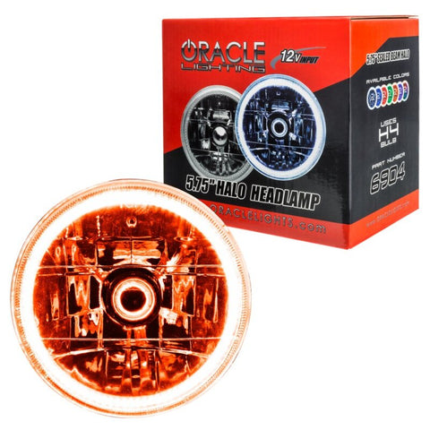 Oracle Pre-Installed Lights 5.75 IN. Sealed Beam - Amber Halo - 6904-005