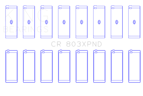 King Chevrolet SBC 265ci/283ci/327ci Performance Rod Bearing Set - CR803XPND