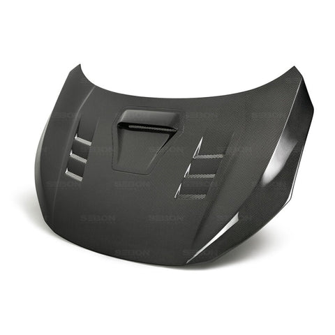 Seibon 17-18 Honda Civic Type-R TS-Style Carbon Fiber Hood - HD17HDCVR-TS
