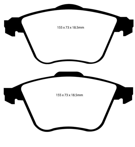 EBC 07-13 Mazda 3 2.3 Turbo Ultimax2 Front Brake Pads - UD9152